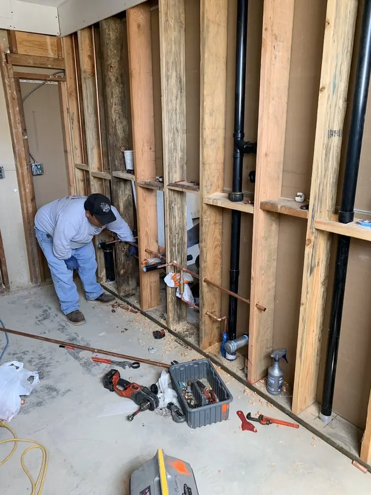 Commercial rough-in plumbing for Gas Line Repair in Brownsville